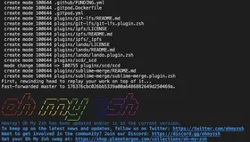 oh my zsh 升级命令