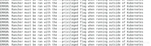 Rancher部署报错状态一直restarting