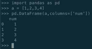 pandas list\dict 转换为DataFrame