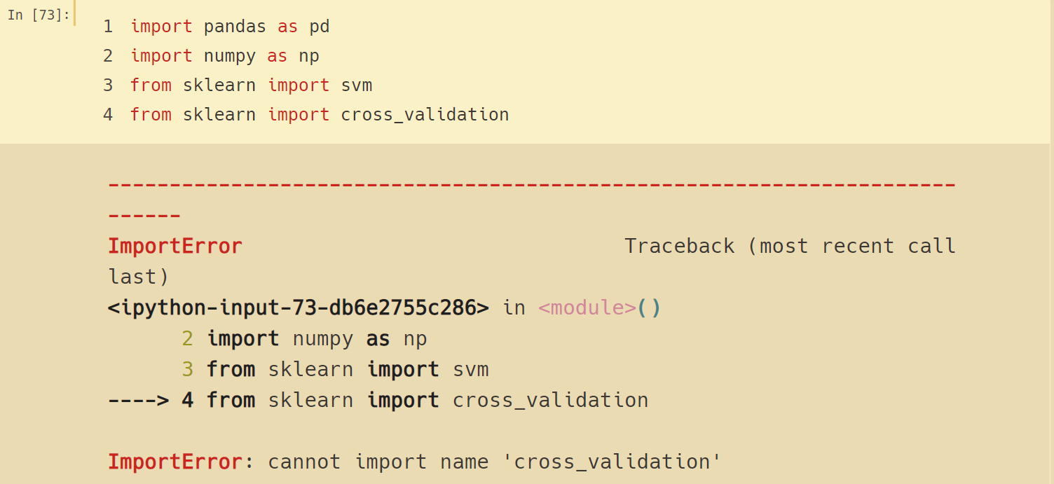ImportError: cannot import name ‘cross_validation‘ 解决方法