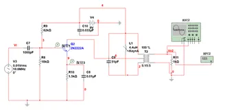 高频谐振小信号放大器仿真分析（二）
