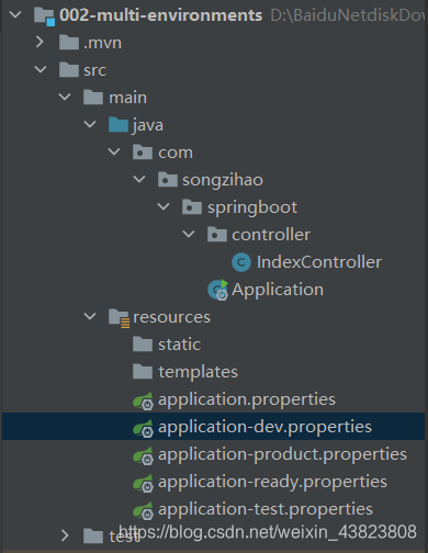SpringBoot——多环境配置文件、自定义配置文件的创建
