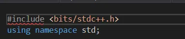 VS2019 添加bits/stdc++.h万能头文件库