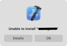 Xcode 连线打包遇到问题 Unable to install “xxx”