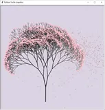 每天好心情——Python画一棵樱花树