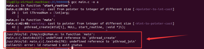 gcc编译出现 undefined reference to ‘pthread_create‘ 的解决方法