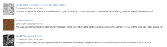 Google Earth Engine ——数据全解析专辑（US NED CHILI /Landforms/Topographic Diversity）美国DEM地形10米分辨率数据集