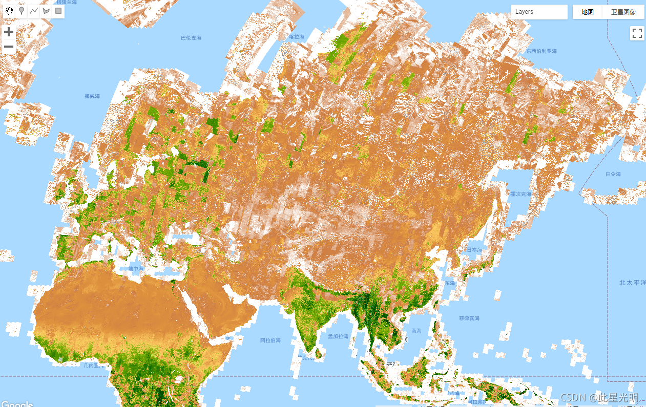 Google Earth Engine ——LANDSAT/LC08/C01/T1_SR—NDVI数据集