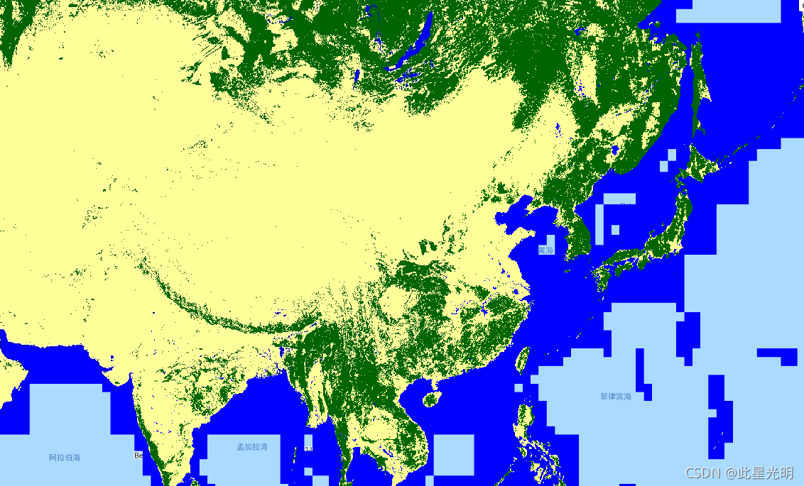 Google Earth Engine ——全球森林/非森林地图（FNF）数据集