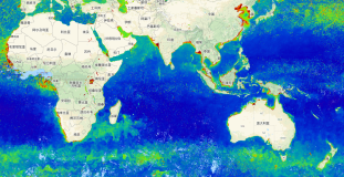 Google Earth Engine ——GCOM-C 进行长期和持续的海表层浮游植物中绿色色素（叶绿素-a）的浓度。数据集（JAXA/GCOM-C/L3/OCEAN/CHLA/V2）