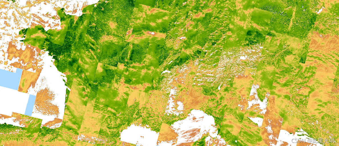 Google Earth Engine ——LANDSAT 7增强植被指数（EVI）数据集