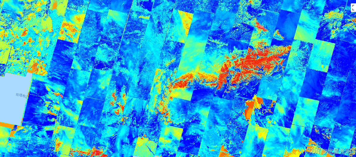 Google Earth Engine ——LANDSAT 7归一化差异水指数（NDWI）数据集