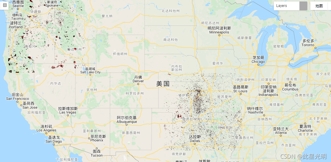 Google Earth Engine ——MOD14A1.006: Terra Thermal Anomalies & Fire Daily Global 1km该产品区分了每日火灾、无火灾数据集