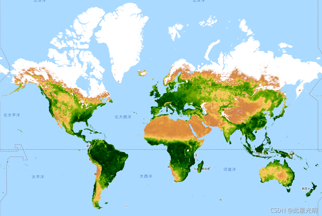 Google Earth Engine ——MYD13A1/A2.006 Aqua Vegetation Indices 8/16-Day Global 500m（NDVI和EVI）指数数据集