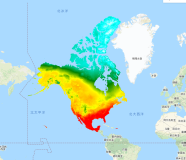 Google Earth Engine——Daymet V3提供美国、墨西哥、加拿大、夏威夷和波多黎各的每日天气参数的网格化气象数据集