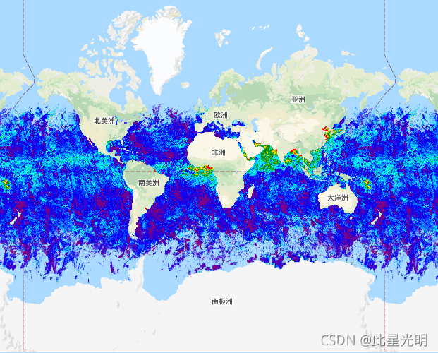 Google Earth Engine——NOAA气候数据记录（CDR）的气溶胶光学厚度（AOT）是全球每日0.1度的衍生数据的集合，气溶胶产品是由AVHRR图像在白天海洋上空无云条件下生成的。
