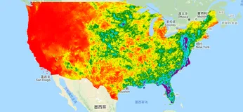 Google Earth Engine——PRISM日数据集和月数据集是美国本土的网格化气候数据集，由俄勒冈州立大学的PRISM气候小组制作。网格是使用PRISM（独立坡度模型的参数-海拔回归）开发的