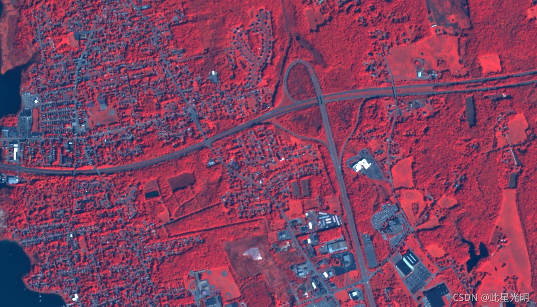 Google Earth Engine——多光谱/潘氏图像集包含了从原始12位数据上移的五个16位波段的图像。B、G、R和近红外波段的分辨率约为每像素2米，而Pan波段的分辨率约为0.8米
