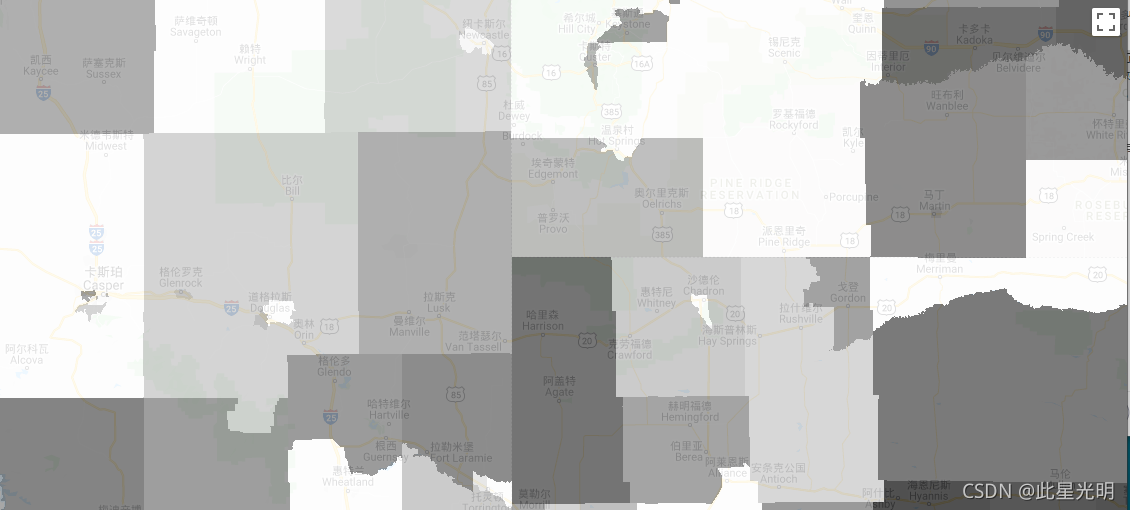 Google Earth Engine——美国人口普查局定期发布一个名为TIGER的地理数据库。这个表格包含了2010年人口普查的人口概况1的数值，按普查区汇总