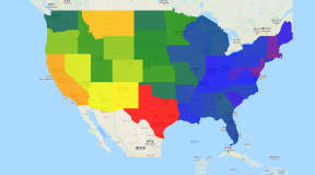 Google Earth Engine——美国人口普查局的TIGER数据集包含美国主要政府部门的2018年边界。除了50个州之外，人口普查局还将哥伦比亚特区、波多黎各和每个岛屿地区