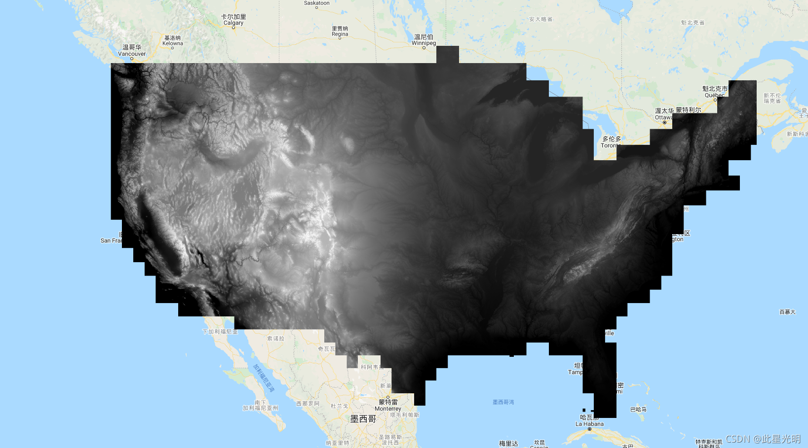 Google Earth Engine——USGS National Elevation Dataset 国家高程数据集（NED）曾经是*美国地质调查局的主要高程数据产品。NED是一个无缝数据集