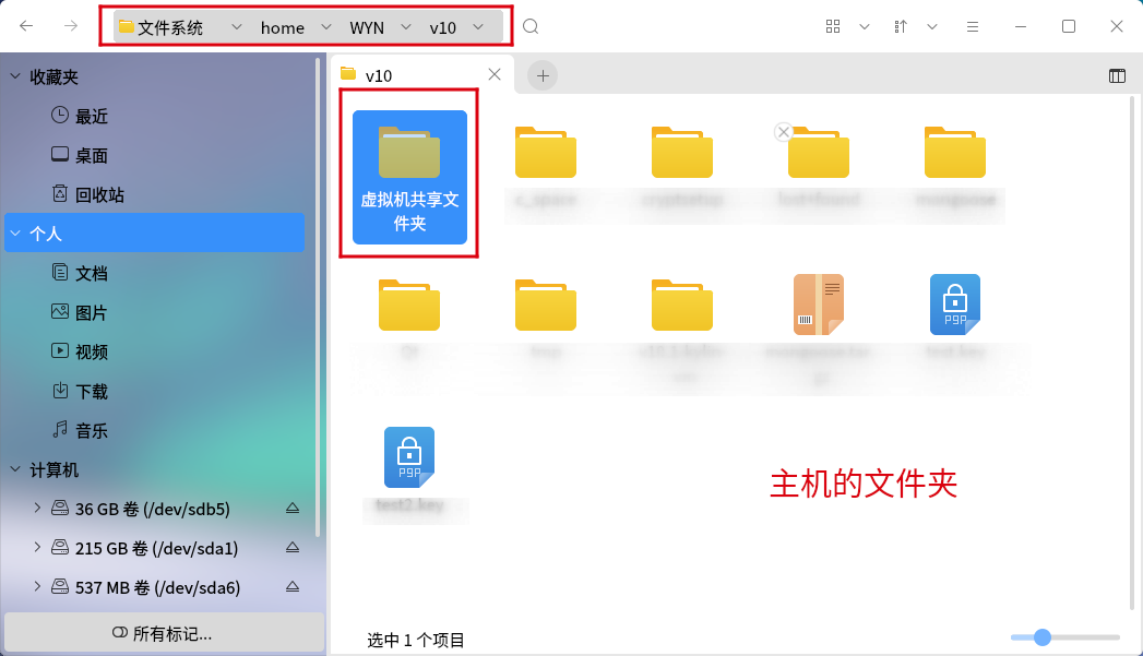 vmware虚拟机 用共享文件夹方式 与主机传输文件(图文)