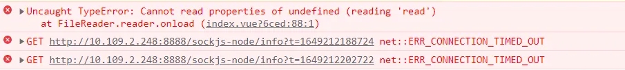 在使用xlsx.js导入文件报错Error: Cannot read properties of undefined (reading ‘read‘) at FileReader.read