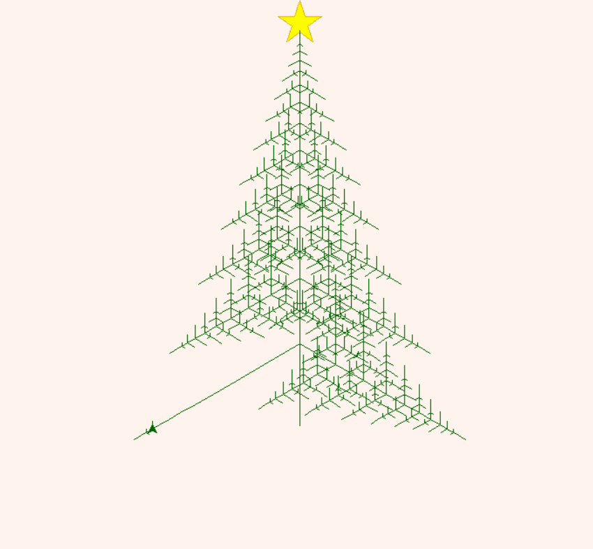 【Python | Java】代码绘制圣诞树