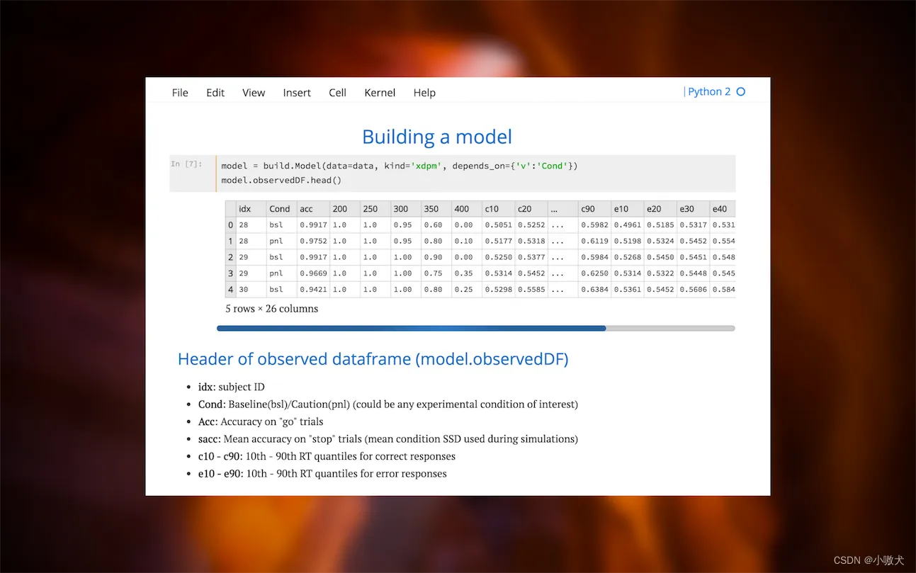 pandas dataframes