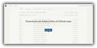 Github不想下载整个仓库 | 单个文件夹下载方式 简单的方法