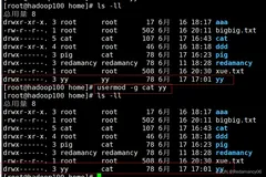 linux中的usermod 修改用户、groupadd 新增组、groupdel 删除组、groupmod 修改组、cat /etc/group 查看创建了哪些组、文件权限类、rwx 作用文件和目录的不同解释、chmod改变权限、修改bigbig.txt文件使其所属主用户只有读权限、修改bigbig.txt文件使其所属组用户具有写权限
