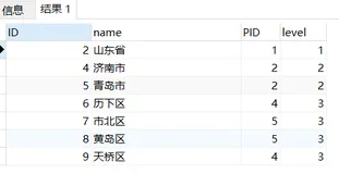 ORACLE:根据父id查询所有子孙数据,或者根据子id查询所有父数据(start with connect by prior)