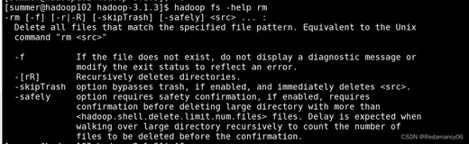 Hadoop中HDFS的Shell操作（开发重点）、启动Hadoop集群、基本语法、常用命令实操、命令大全、-help、-mkdir、-moveFromLocal、-copyFromLocal