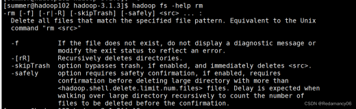 Hadoop中HDFS的Shell操作（开发重点）、启动Hadoop集群、基本语法、常用命令实操、命令大全、-help、-mkdir、-moveFromLocal、-copyFromLocal
