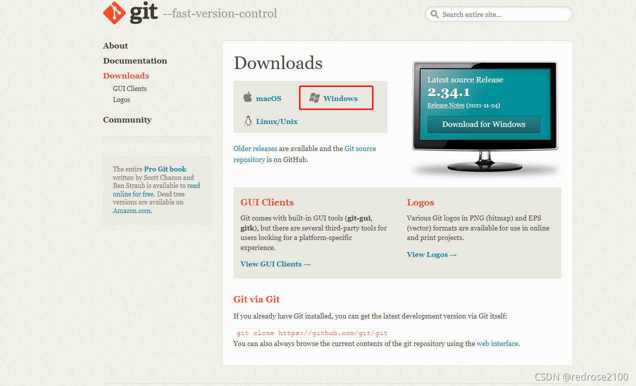 Git----Windows10系统安装Git客户端