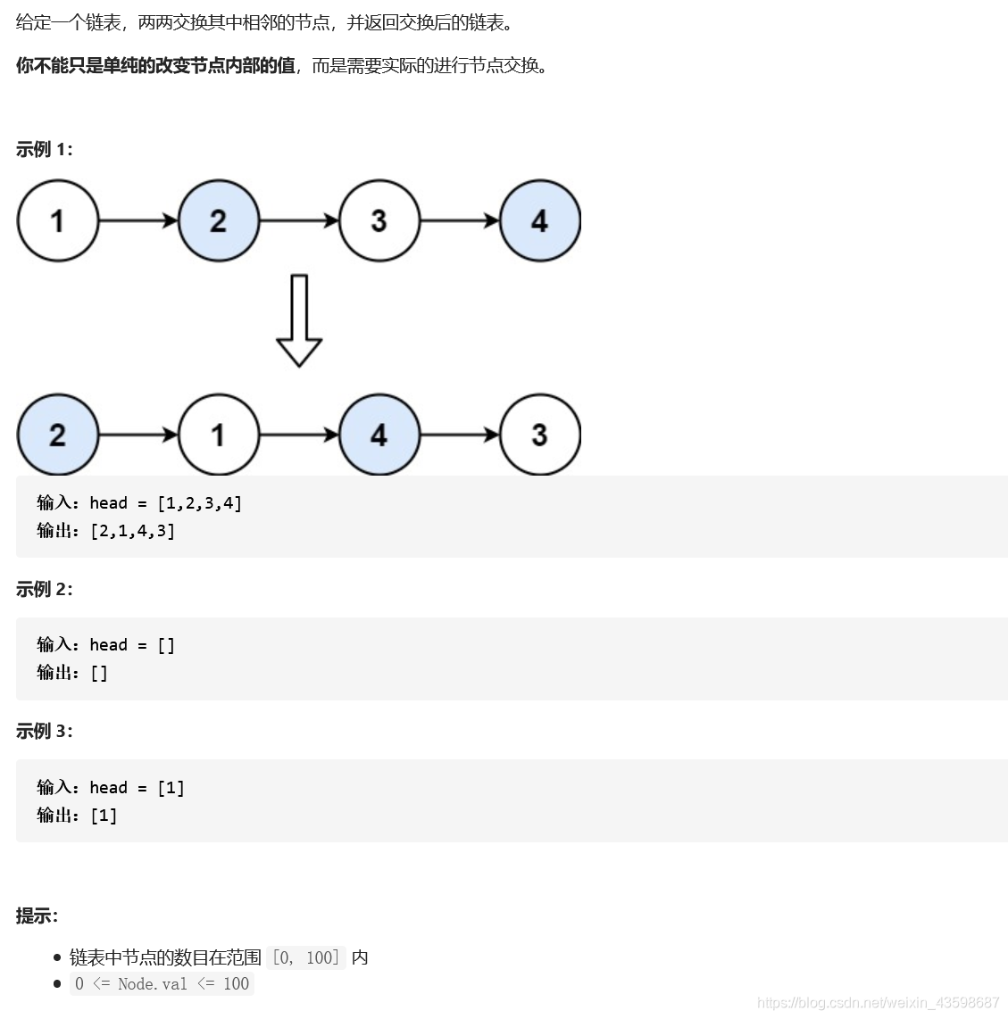 【LeetCode】第13天 - 24. 两两交换链表中的节点 | 94. 二叉树的中序遍历