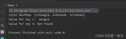 Java HashMap getOrDefault() 方法
