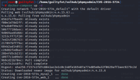 CVE-2016-5734 phpmyadmin远程代码执行漏洞