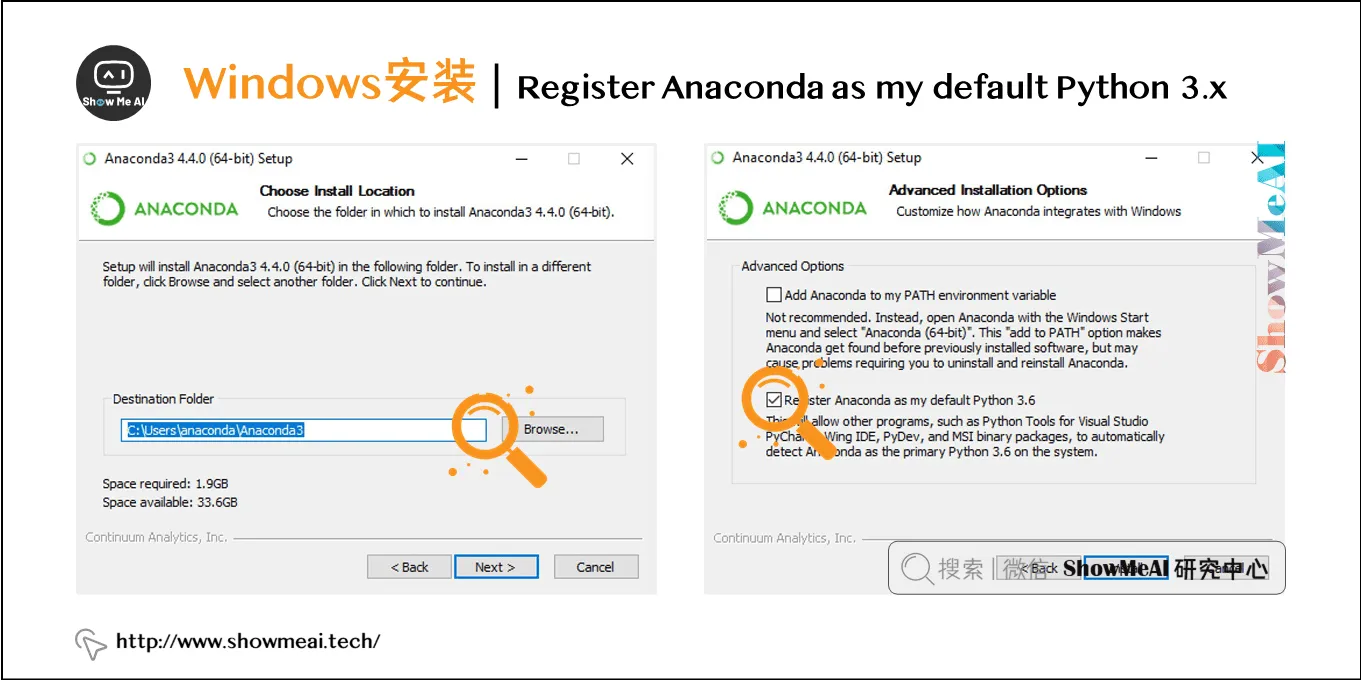 Windows安装 | Register Anaconda as my default Python 3.x