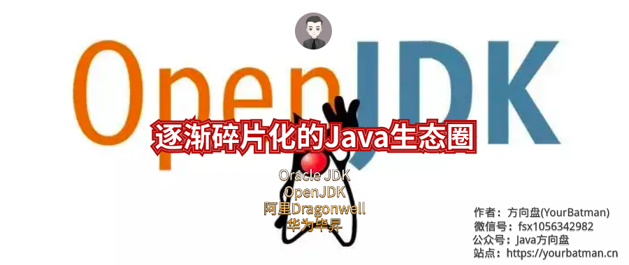 【方向盘】逐渐碎片化的Java生态圈：Oracle JDK、OpenJDK、阿里Dragonwell、华为毕昇