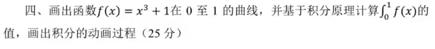 Python 基于积分原理计算定积分并可视化数值积分计算的动画过程