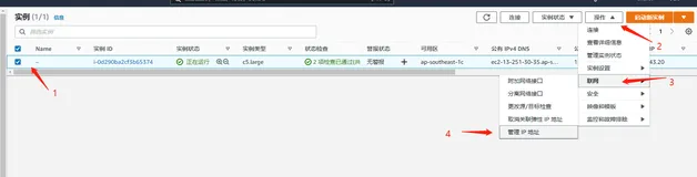 AWS-EC2多弹性ip配置