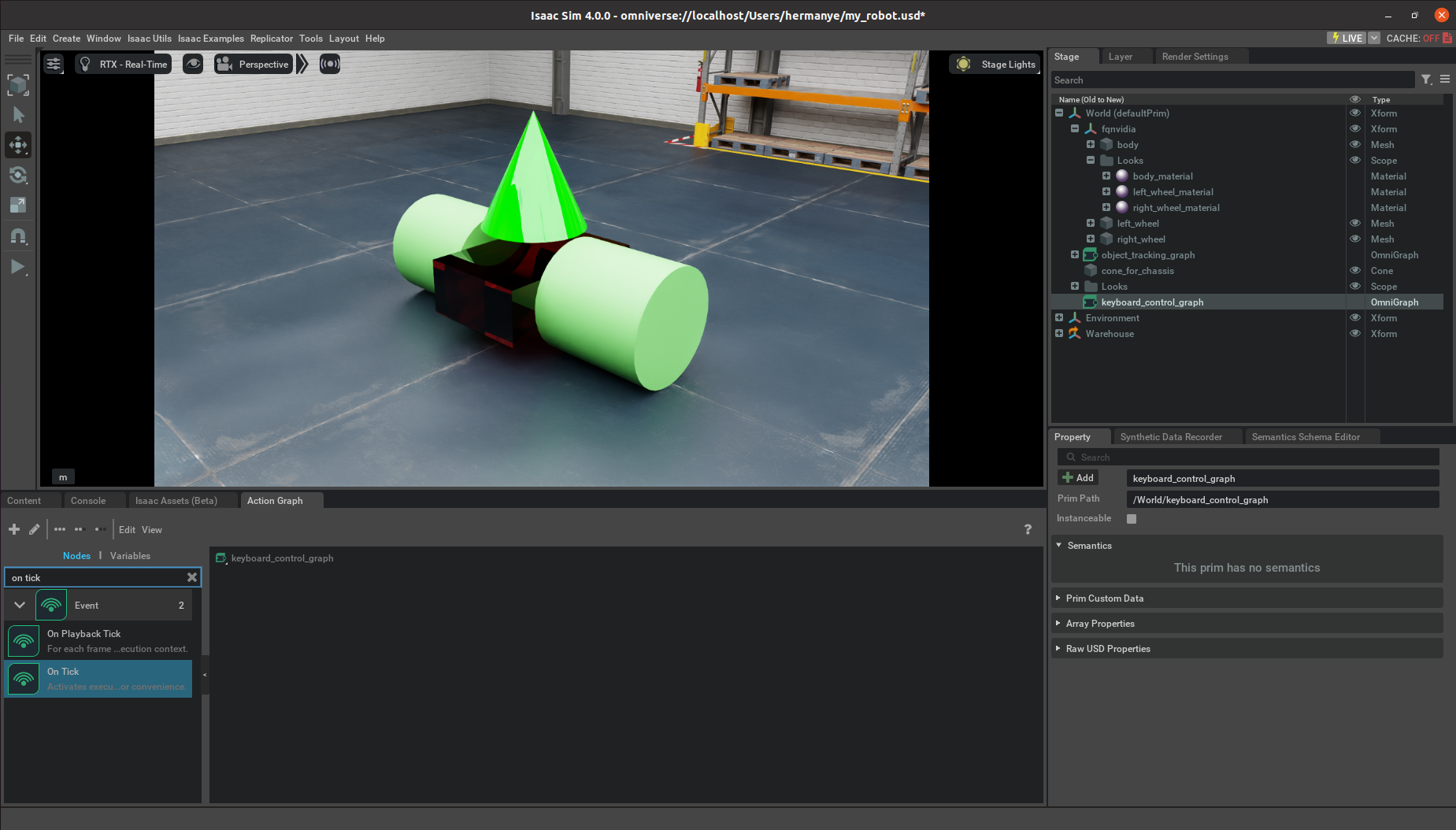 Nvidia Isaac Sim使用OmniGraph图编程实现机器人键盘控制与物体跟随-开发者社区-阿里云