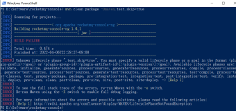 mvn clean package -Dmaven.test.skip=true 报错：[ERROR] Unknown lifecycle phase “.test.skip=true“.