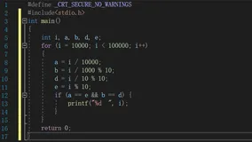 （第五列）C语言常见基础题型，确定不看一下？：求10000到100000的五位回文数。