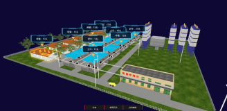 Threejs物联网，养殖场3D可视化（三）模型展示，轨道控制器设置，模型沿着路线运动，模型添加边框，自定义样式显示标签，点击模型获取信息