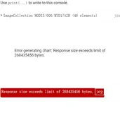 Google Earth Engine（GEE）——chart超限问题: Response size exceeds limit of 268435456 bytes.