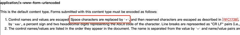 W3C中空格替换为+号依据