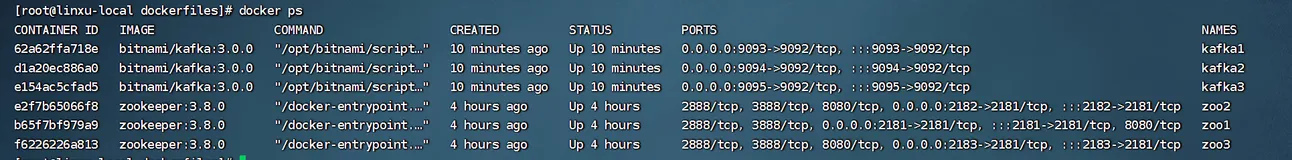 docker-compose快速搭建kafka集群