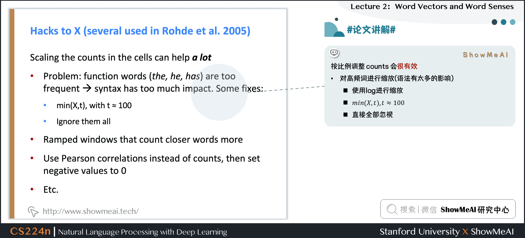 #论文讲解#Hacks to X (several used in Rohde et al. 2005)